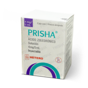 ACIDO ZOLEDRONICO PRISHA 4 MG/ 5 ML SOL INYEC