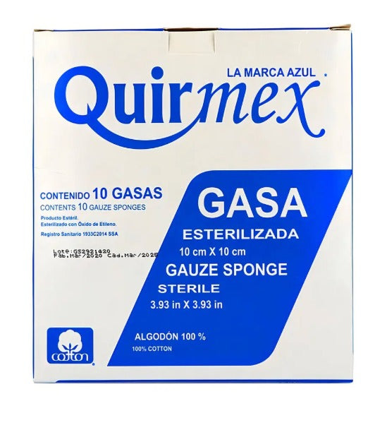 GASA ESTERILIZADA 10 X 10 CM