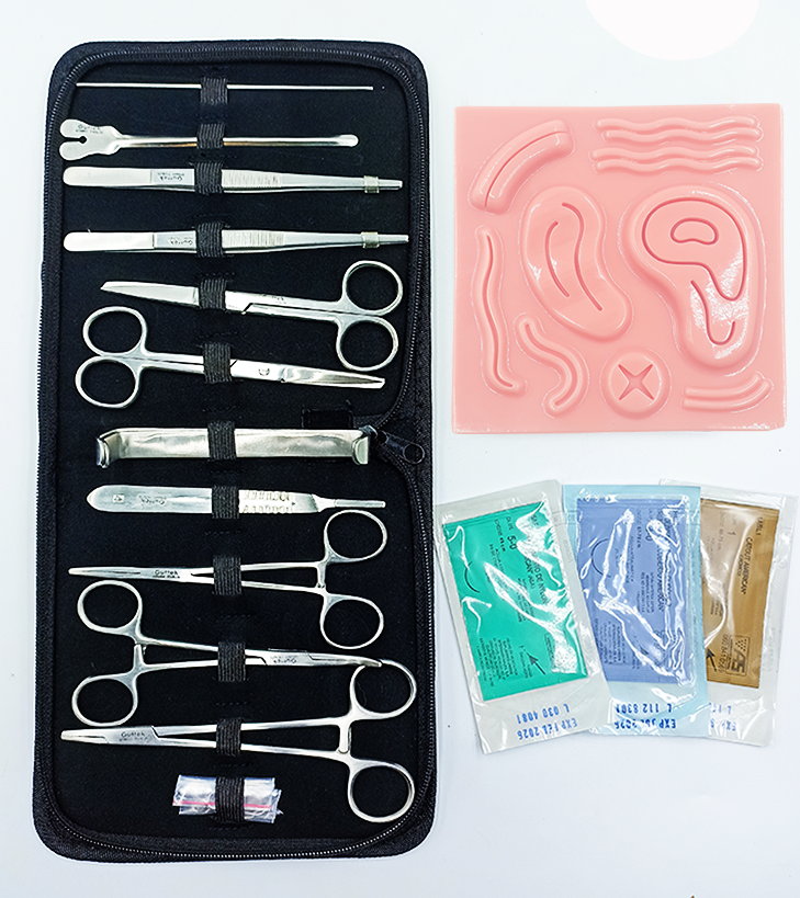 Kit con pad de sutura de almohadilla, estuche de disección y 3 suturas –  Distribuidora Sta María