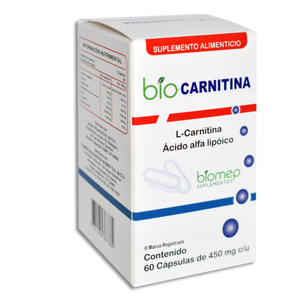 BIO L CARNITINA 30 CAPS 520 MG Distribuidora Sta Mara BIO L CARNITINA 30 CAPS 520 MG Distribuidora Sta Mara