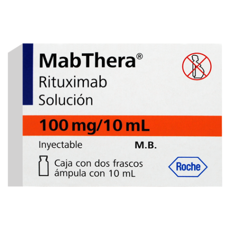 MabThera 100 mg / 10 ml Caja con dos Ámpula C/ 10 ml ( Rituximab )
