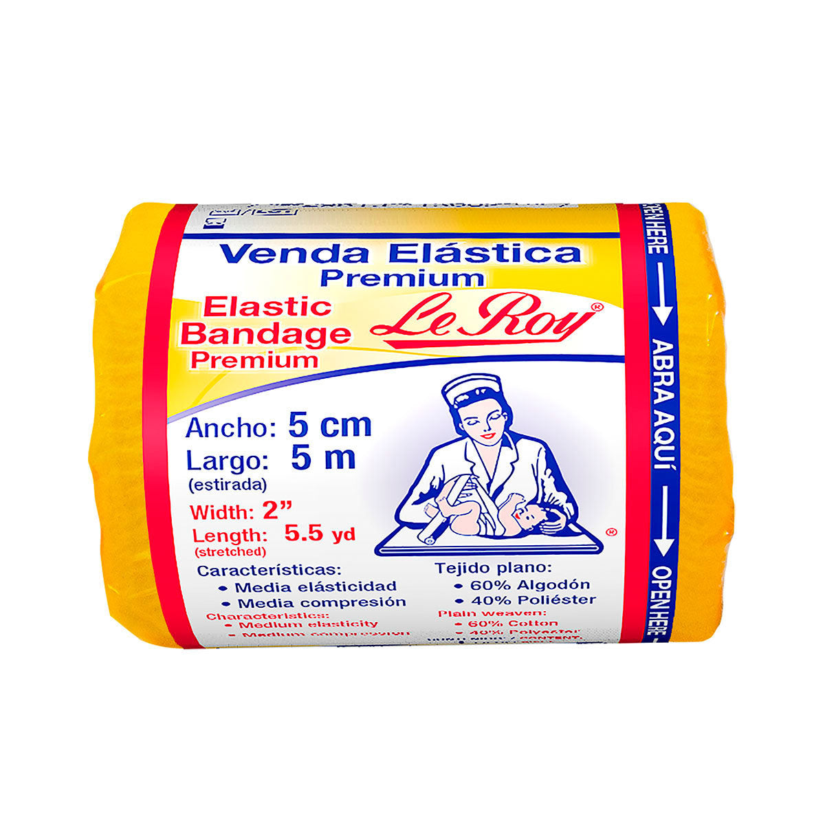 Venda elástica Premium 5cm x 5m