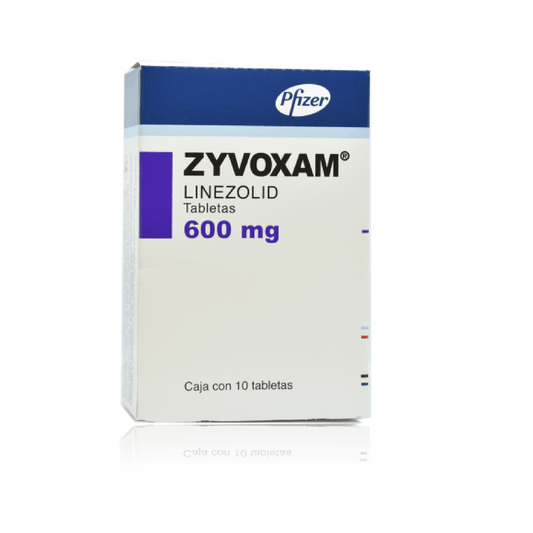 Zyvoxam (Linezolid) Tabs 600mg Cja c/10 tabs