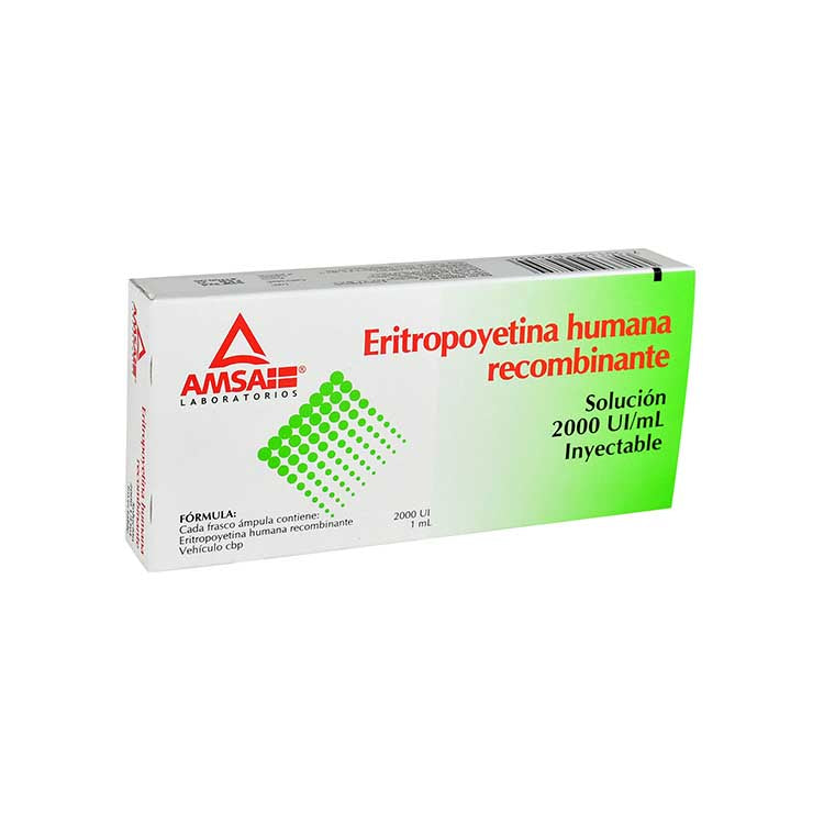 Eritropoyetina Recomb 2000uds c/6 fco