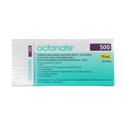 Octanate 500ui fco amp 10ml