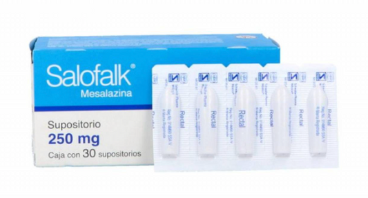 SALOFALK SUPOSITORIOS 250 MG.