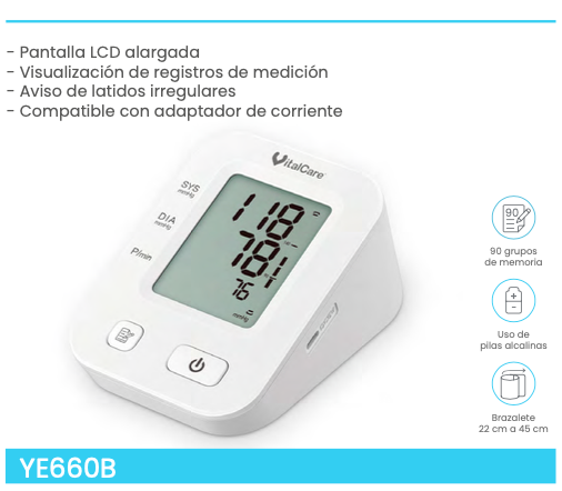 Baumanómetro digital de brazo