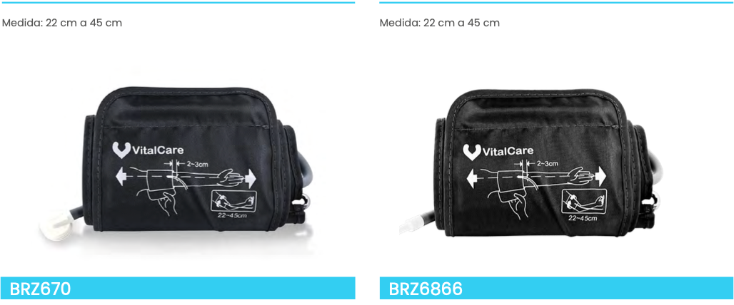 Repuesto de brazalete para baumanómetro YE620B / YE660B / YE650A / YE670A / YE680A