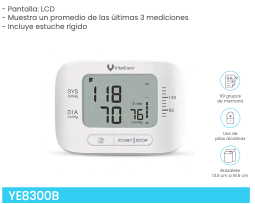 Baumanómetro digital de muñeca