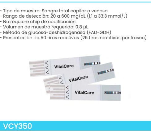 Tiras reactivas glucosa en sangre