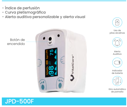 Oxímetro pediátrico de pulso