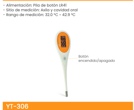 Termómetro digital flexible