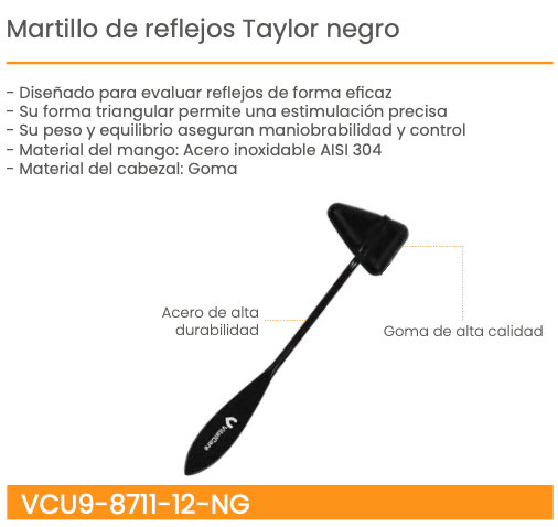Martillo de reflejos Taylor negro