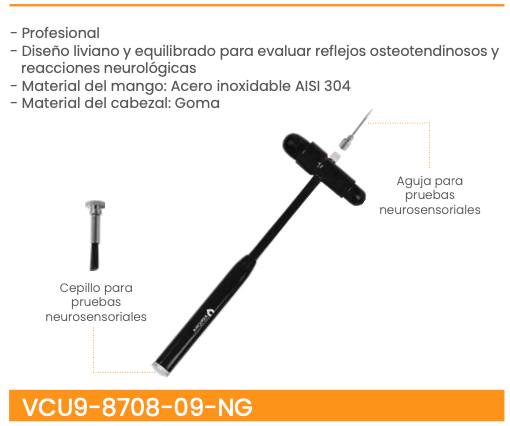 Martillo de reflejos Buck negro