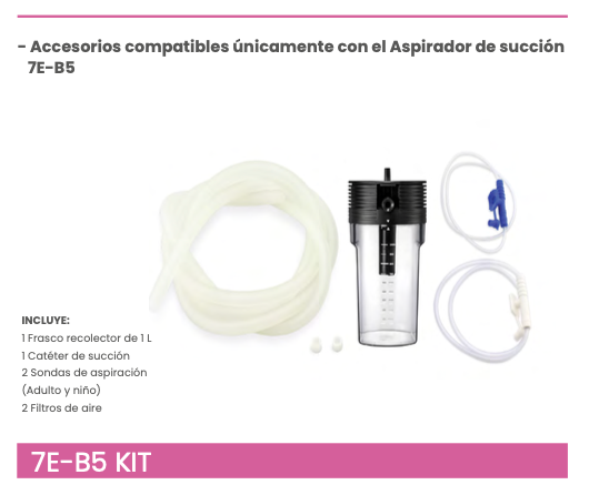 Accesorios para aspirador de succión continua