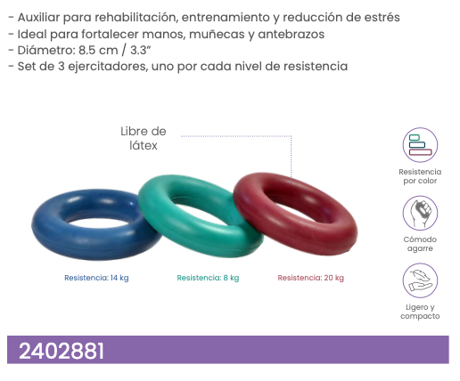 Set de ejercitadores Hand Grip