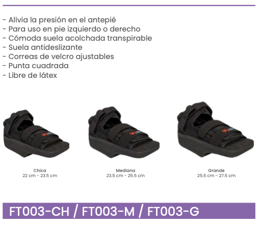 Zapato volado antepié