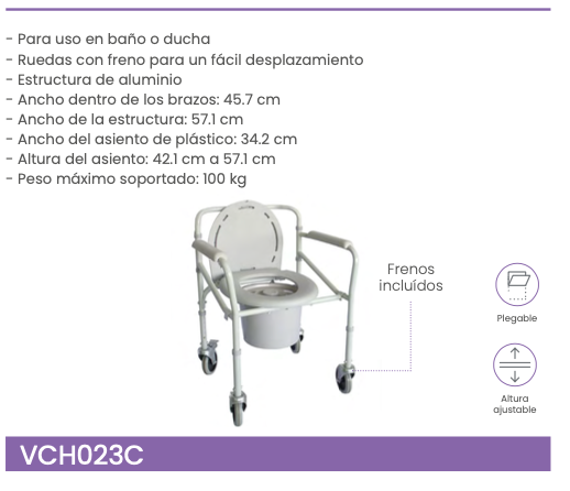 Silla cómodo con ruedas
