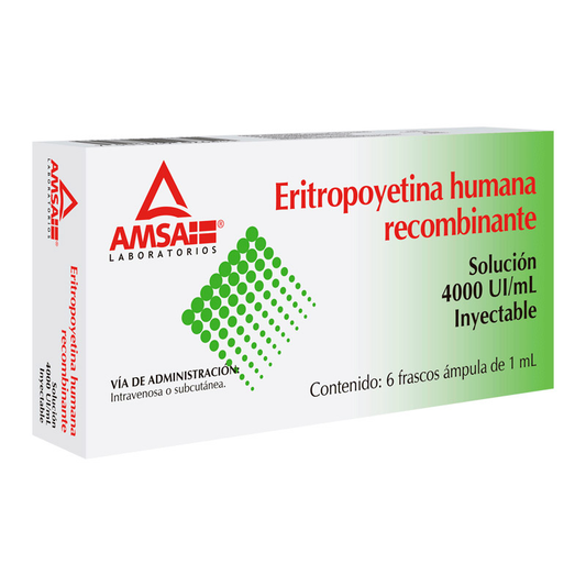 Eritropoyetina Recomb 4000uds c/6 fco