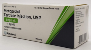 METOPROLOL 5MG /5ML CAJA C/10 FCOS INYC.