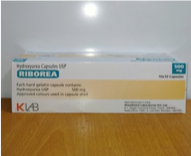 RIBOREA HIDROXIUREA 500 MG C/100 CAPS