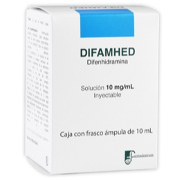 DIFENHIDRAMINA DIFANHED 10MG C/1 AMP SOL INYC