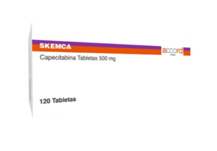 CAPECITABINA SKEMCA 500 MG C/120 TABS