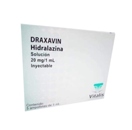 HIDRALAZINA DRAXAVIN 20MG/1ML INY.  VITALIS