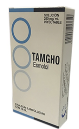 ESMOLOL TAMGHO 250 MG/ML C/2 AMP SOL INY