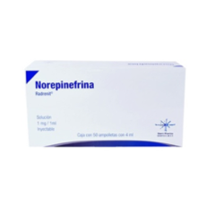 NOREPINEFRINA RADRENIT 4MG C/50 AMP.