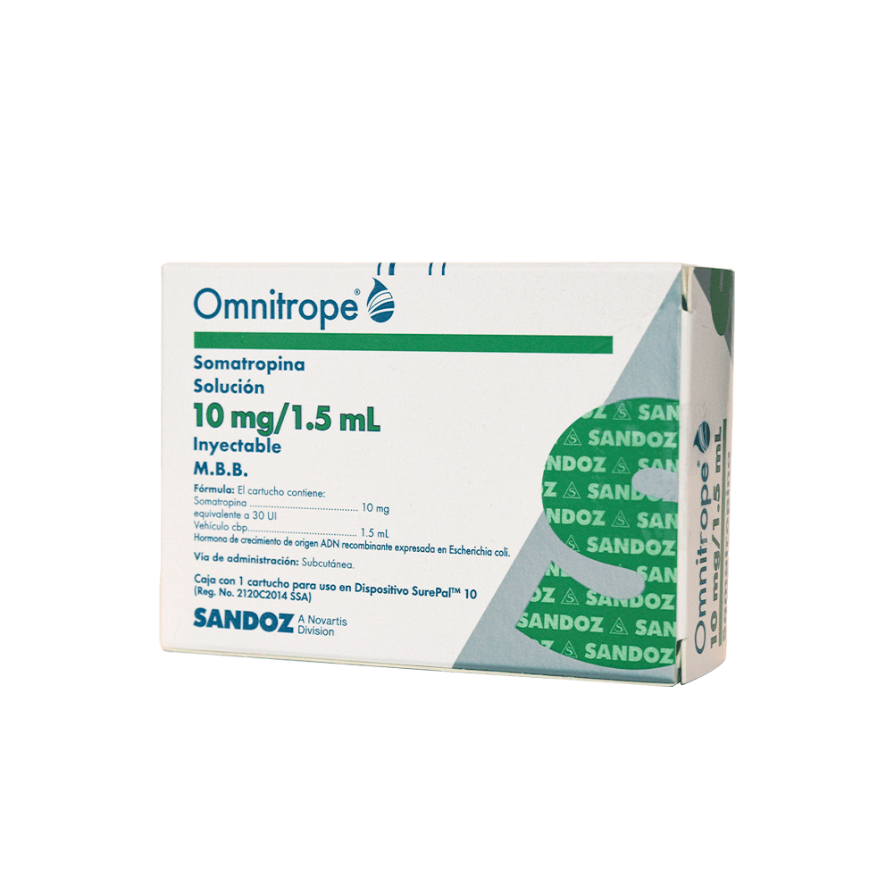 Omnitrope Surepal 10 mg / 1.5 ml 5 cartucho 30Uui