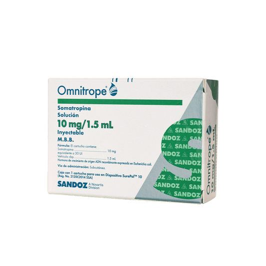 Omnitrope Surepal 10 mg / 1.5 ml 5 cartucho 30Uui