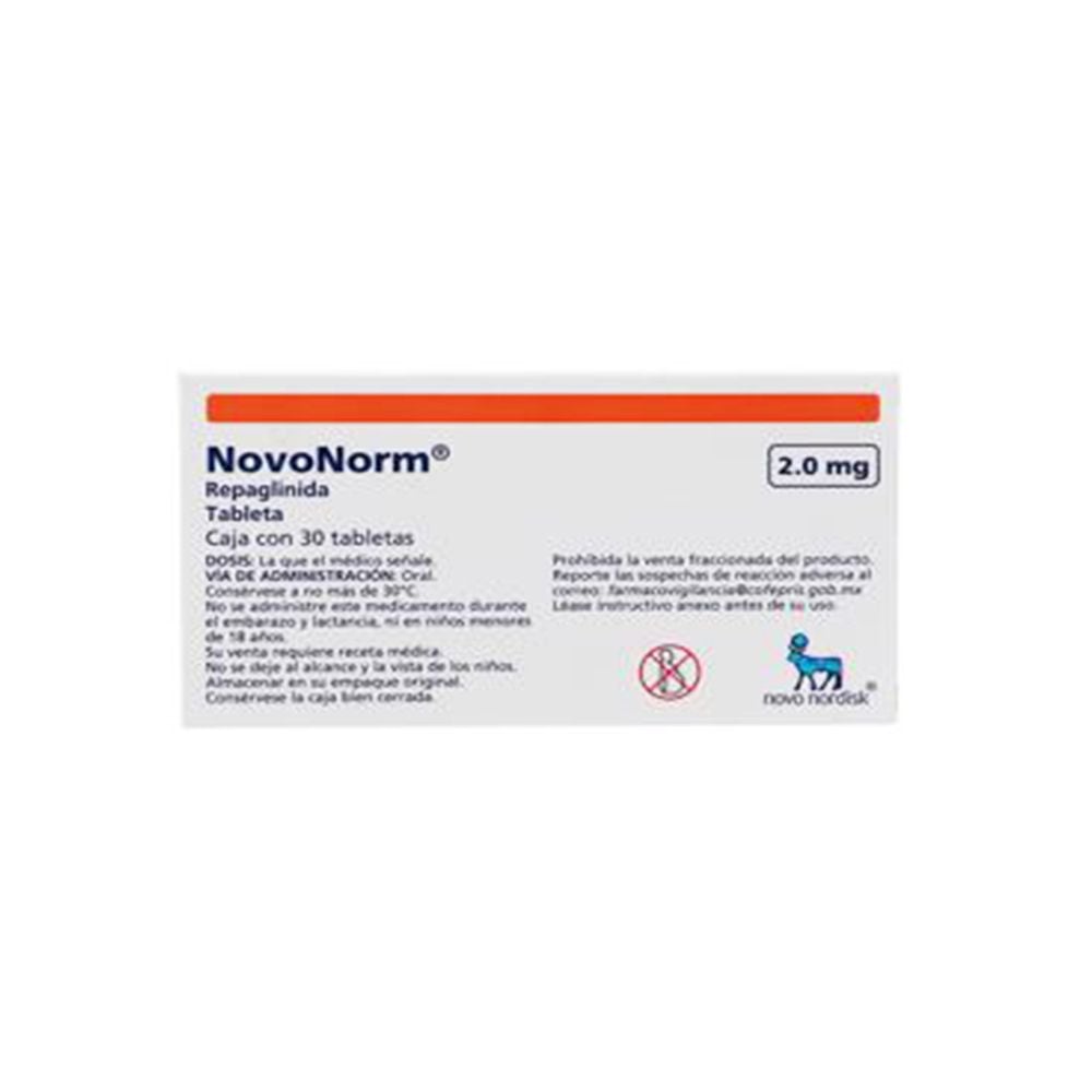 Novonorm 2mg 30 tbl – Distribuidora Sta María