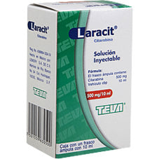 Laracit sol iny 500 mg/10 ml c/1 fco amp