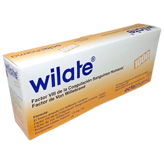 Wilate f.a 10ml 1000ui FVIII/1000ui fvw