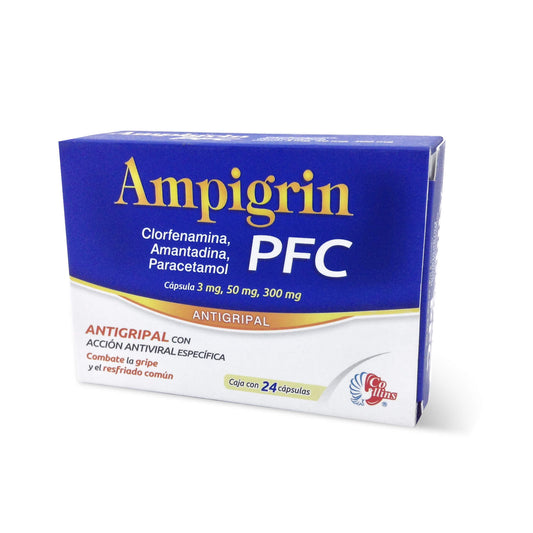 AMPIGRIN PFC CJA 24 CAPS 50/3/300 MG