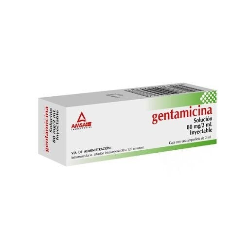 GENTAMICINA 1 AMP 80MG/2 ML