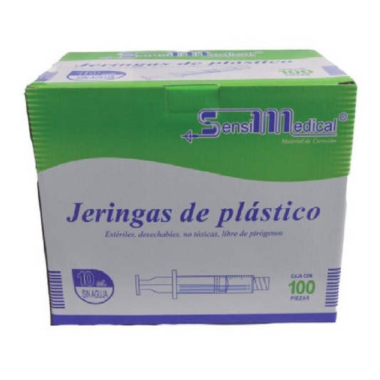 JERINGA 10 ML C/100 SIN AGUJA