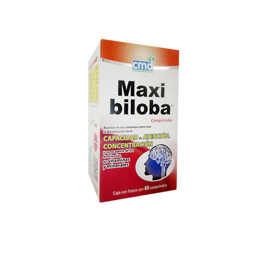 MAXIBILOBA 60 COMP 250/40 MG