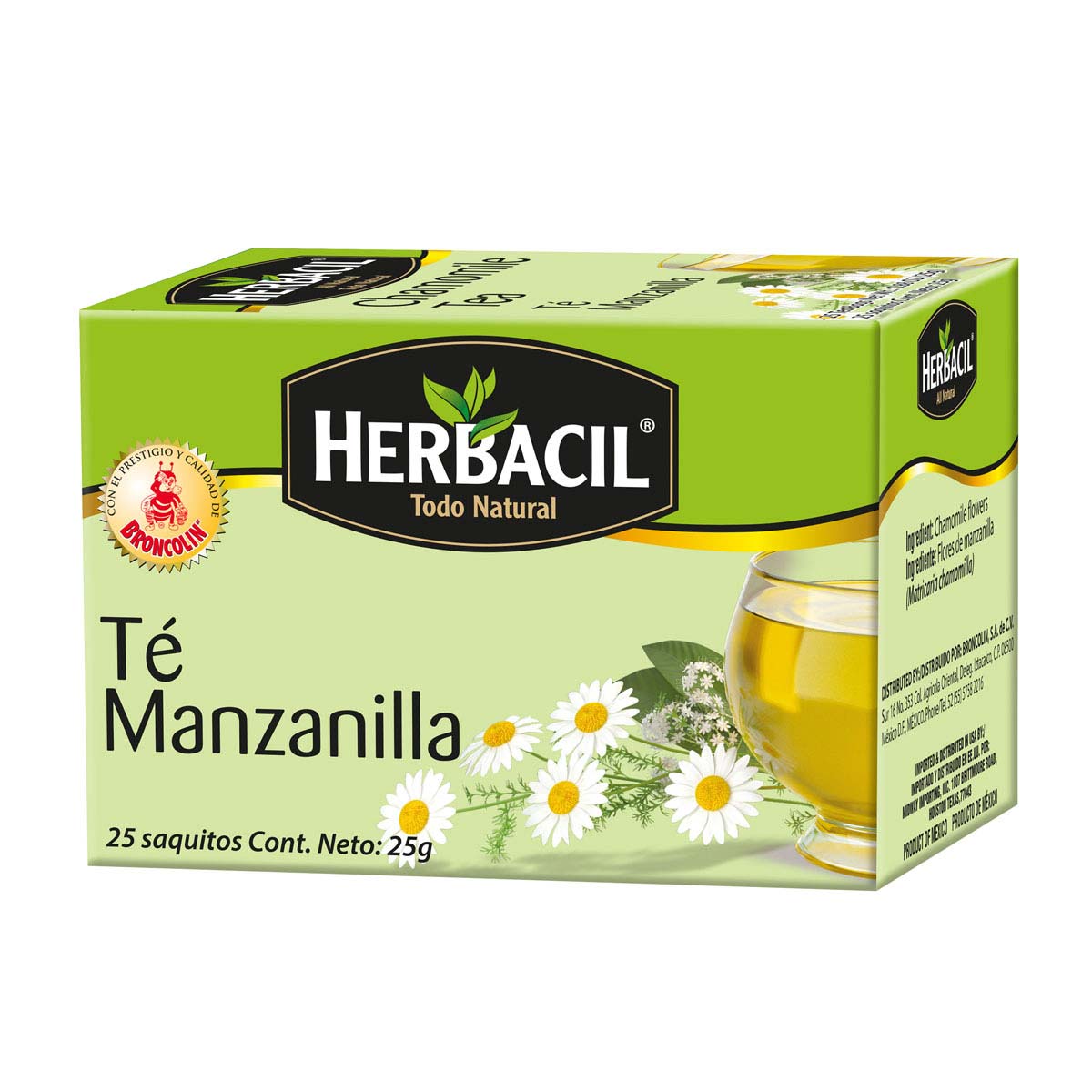 HERBACIL TE DE MANZANILLA 25 SOB 1 G Distribuidora Sta María