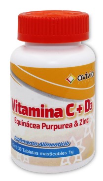 VITAMINA C + D3 30 TAB 1 G