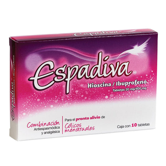 ESPADIVA 10 TAB 20/400 MG