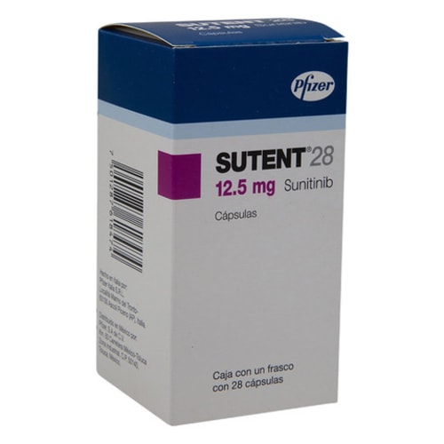 Sutent 12.5 mg con 28 cápsulas