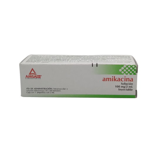 AMIKACINA 1 AMP 100 MG/2 ML