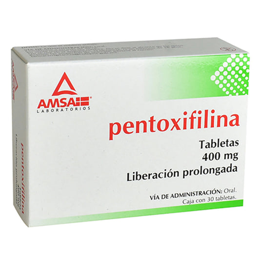 PENTOXIFILINA 30 TAB 400 MG