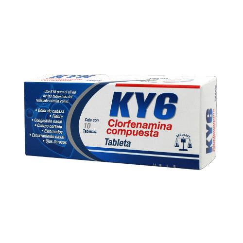 KY6 10 TAB 500/25/5/4 MG