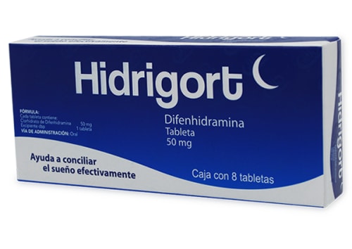 HIDRIGORT 8 TAB 50 MG