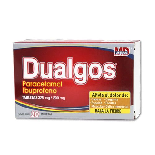 DUALGOS 20 TAB 325/200 MG