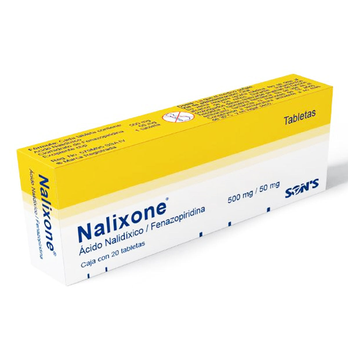 NALIXONE 20 TAB 500/50 MG