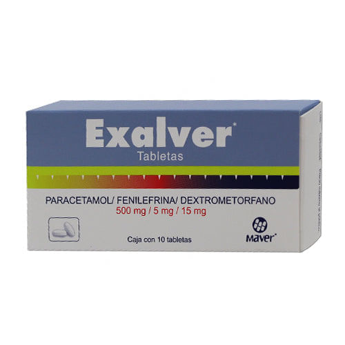 EXALVER NF 10 TAB 500/15/5 MG